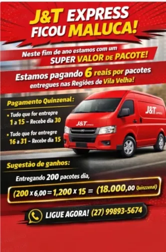 Estamos agregando para Vila Velha e Cariacica