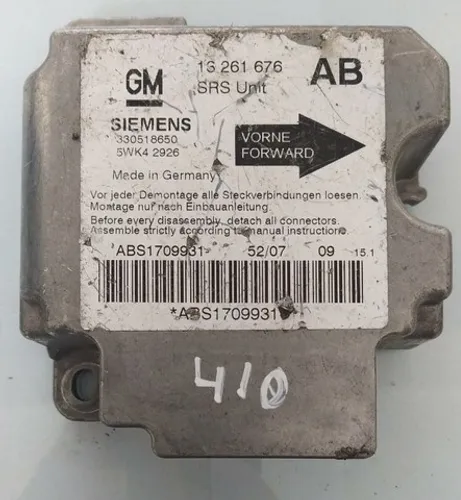 Modulo Airbag Zafira Astra 13261676 Ab