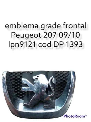 Emblema grade frontal peugeot 207 09/10