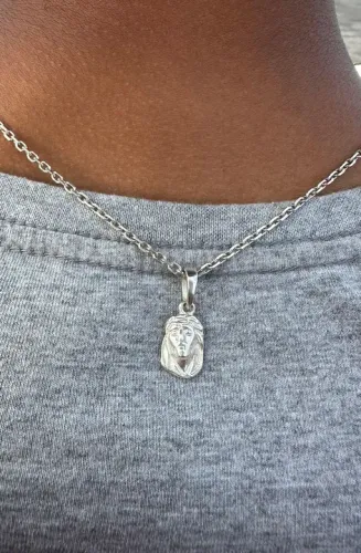 Pingente face de Cristo - Prata 925k