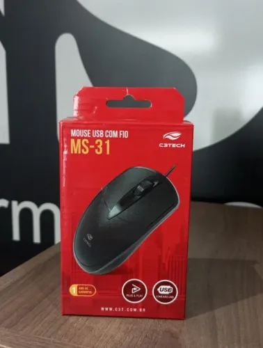 Mouse Usb Com Fio C3tech 1000Dpi