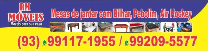 mesa de jantar com bilhar. bilhar padrao, pebolim, toto.