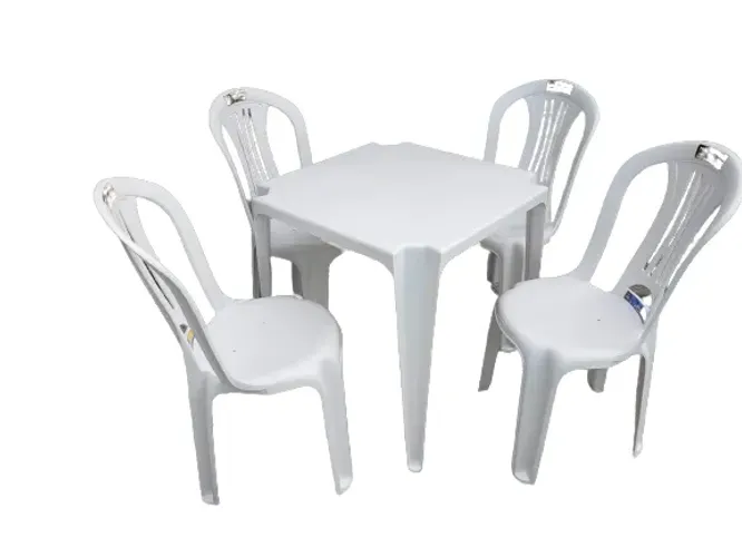 Jogo de Mesa e Cadeiras Pvc - Preço Imbatível - Novas