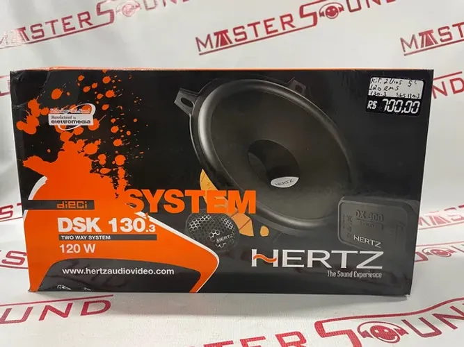 Kit 2 vias hertz dsk 130.3 120w original novo na embalagem lacrado 