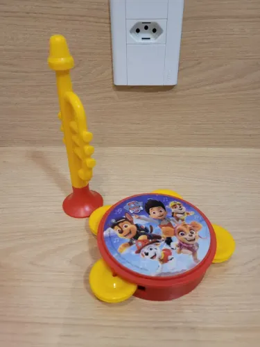 Brinquedo Musical Patrulha Canina - Tamborim e Trombeta