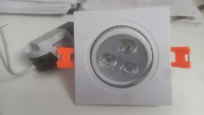 Spot Quadrado led Embutir 3w