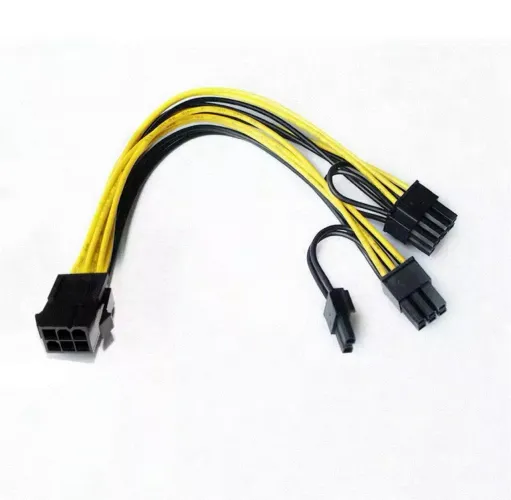 Cabo adaptador PCI-e 6 pinos para 16