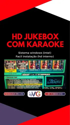 HD Jukebox com Karaokê - 500gb promoção 
