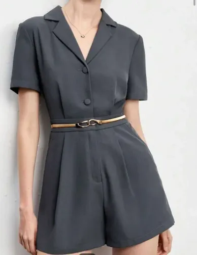 Macacão feminino cinza - Novo