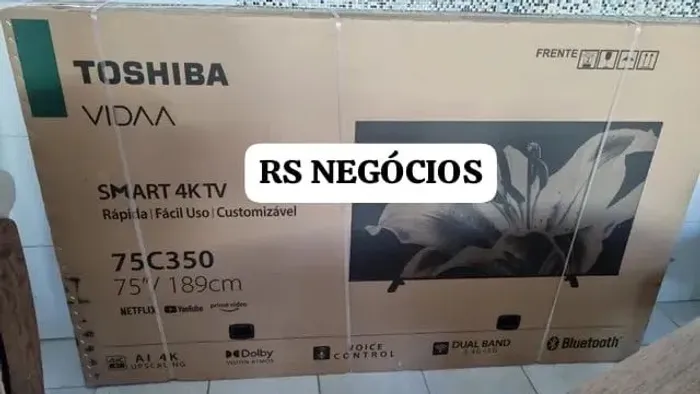 Smart Tv 75 Toshiba, Lacrada + NF (Até 12x)