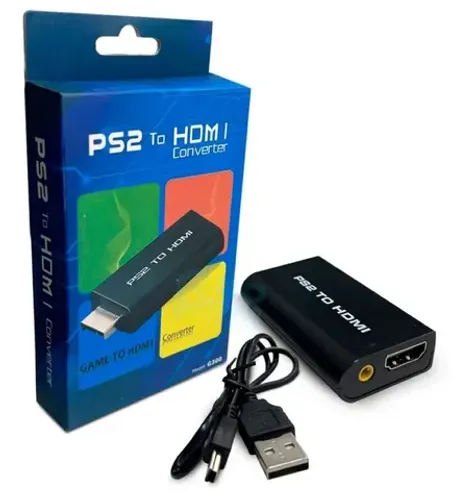 Adaptador Conversor Ps2 Audio Vídeo Av Para Cabo Hdmi