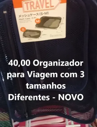 Organizador para Viagem com 3 tamanhos Diferentes - NOVO