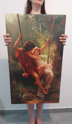 Quadro Pintura Linda qualidade profissional em tecido canvas de Pierre August Cot