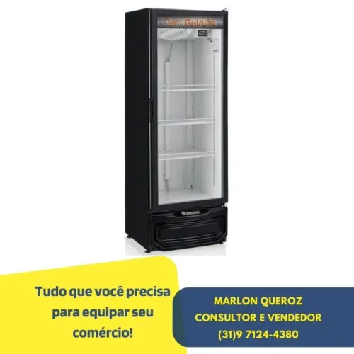 Cervejeira Gelopar 400 Litros Porta de Vidro
