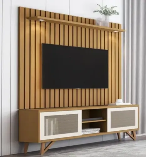 Painel mais rack cumaru 