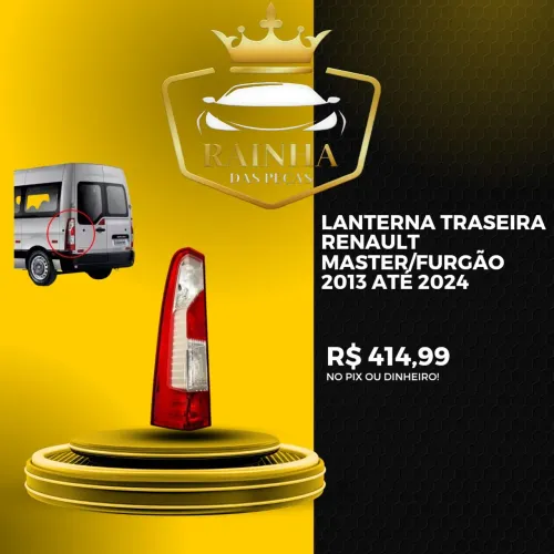 Lanterna Traseira Renalt Master/Furgão 2012 até 2024