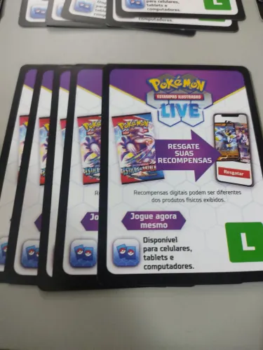 Códigos Cards Pokémon - Kit com 50 cartas