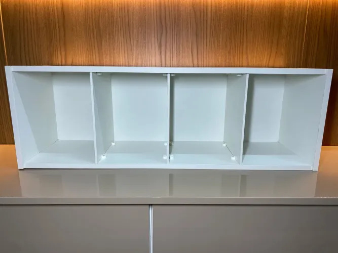 Super Organizadores Ajuntáveis P/ Objetos Peças Roupas Ferramentas (89x30x25) MDF Branco