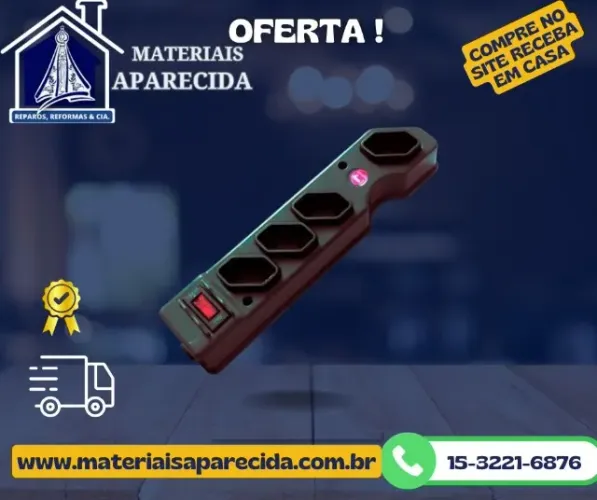 Filtro de Linha Disjuntor 4 Tomadas A Santos