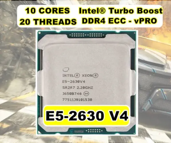 Intel Xeon 2630 V4 10/20 + Pasta Térmica - Turbo Boost vPro