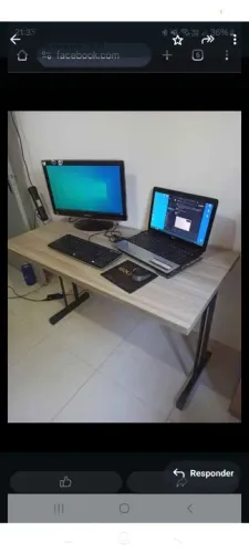 Mesas reta 120x60 sem gaveta