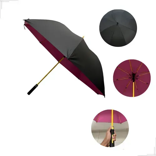 Guarda Chuva Grande Resistente Extra Grande Reforçado Contra Vento - Novo
