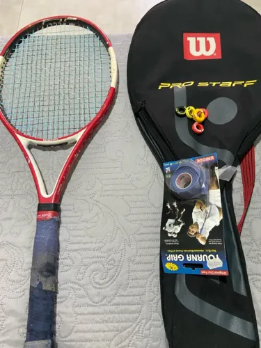 Raquete de Tênis Wilson Pro Staff + Acessórios