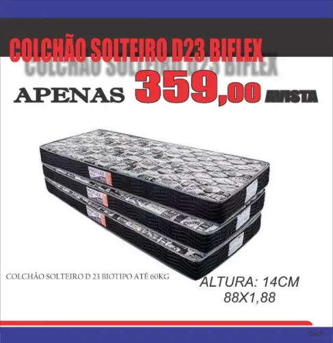 COLCÃO SOLTEIRO D23 BIFLEX PROMOÇÃO