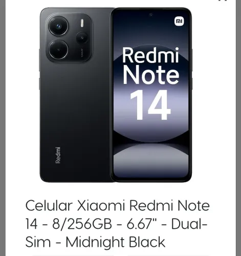 Xiaomi redmi note 14 256gb novo lacrado.
