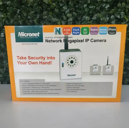 Câmera IP Megapixel Micronet - Segurança palma da mão! Sem fio wireless babá eletrônica 