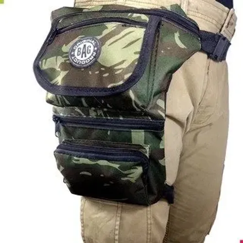 Pochete Cartucheira de Perna para Motoboy, Camping e Paintball