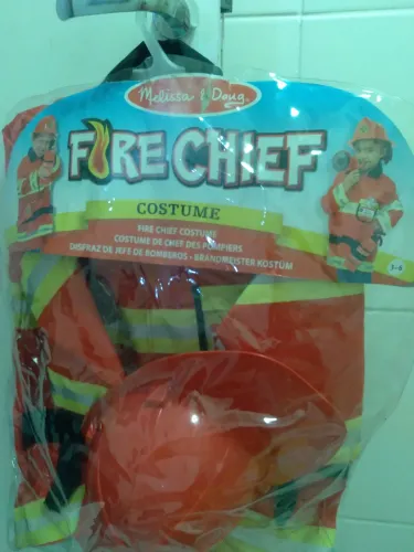 Fantasia infantil luxo bombeiro