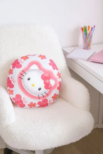 Almofada redonda Hello Kitty tamanho medio 