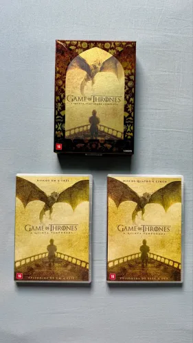 Box dvds série Game of Thrones - 5 temporada ORIGINAL