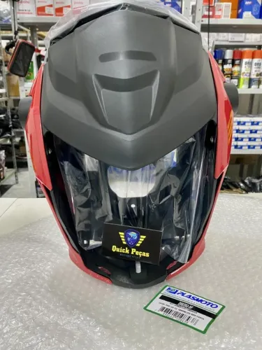 PLASMOTO - KIT FRENTE FAN 160 (2022/23) - VERMELHO SEM FAROL
