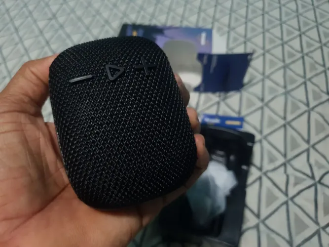 Caixinha de som portátil para bicicleta ou moto, suporte guidão 
