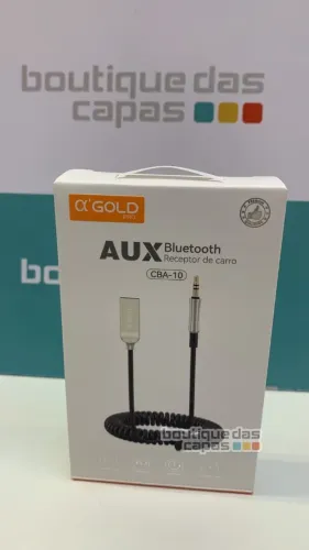 ADAPTADOR BLUETOOTH USB P2 P SOM AUTOMOTIVO A GOLD CBA-10 Chamadas Microfone