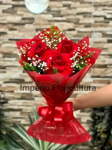 Buquê de rosas naturais