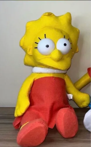 universal studios pelúcia boneca lisa 40cm altura original coleção família simpsons irmã 
