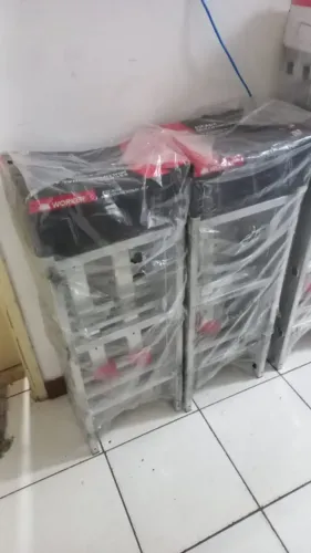 Escada Articulada Multifuncional 4x3 Em Alumínio 12 Degraus Worker