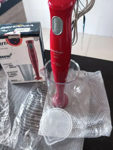 Mixer Britânia Vermelho 350W PRO MAXX BMX350V - 1 Velocidade