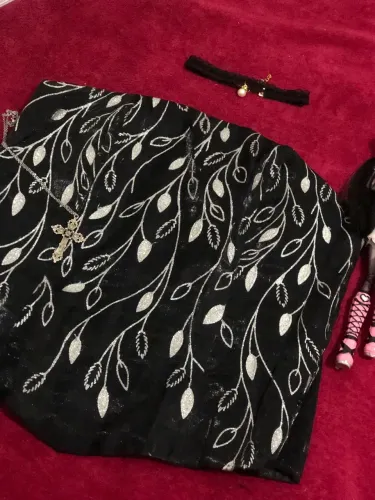Espartilho/corset preto com detalhes em brilho
