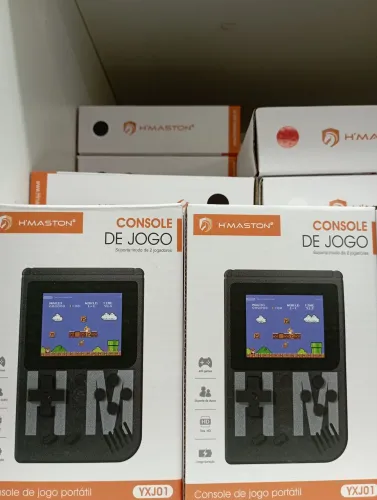 Mini game Retrô Jogo Portátil H'Maston - 400 Jogos