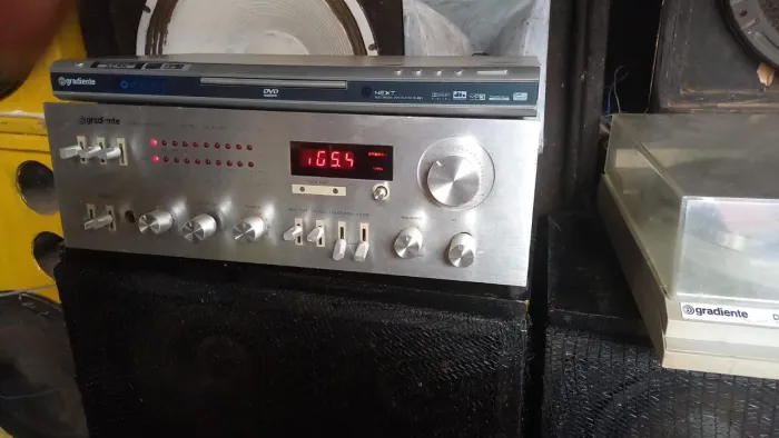 Receiver Gradiente 1450, Toca Disco e Caixas.