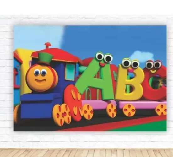 Painel Decorativo Festa Aniversário  Bob o Trem