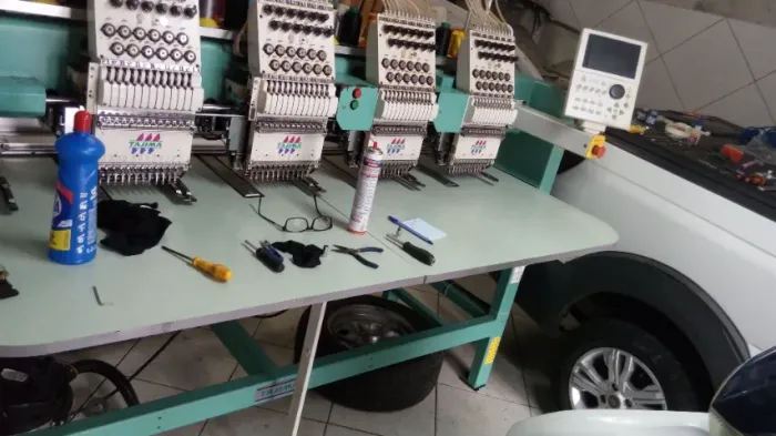 Máquina Bordar Tajima 04 cabeças X14 R$90.000 Cilíndrica 