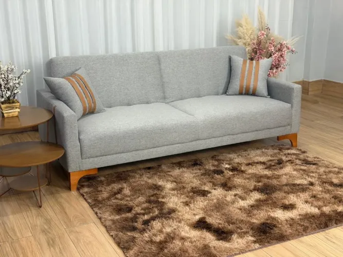 Sofa Cama Luiza 2.09m - Cinza Linhol76