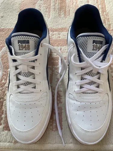 Tênis Puma 1948 branco e azul 