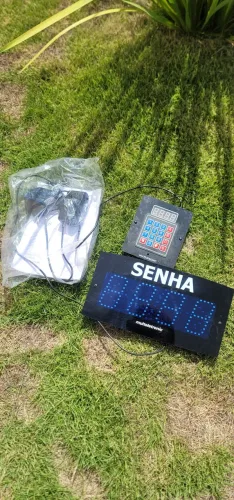 Chamador de senha 4 dígitos com controle