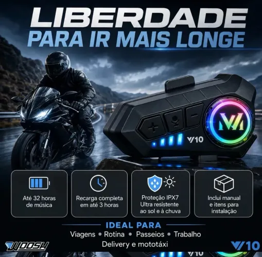 TELECOMUNICADOR PRA CAPACETE